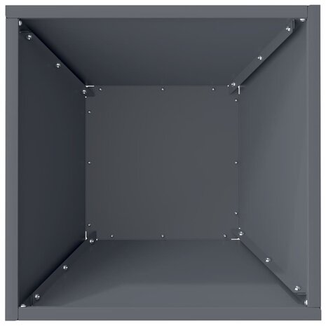 Tuin Kom Plantenbak Antraciet 35 x 35 x 15 cm Staal 8