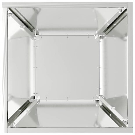 Tuin Kom Plantenbak Zilver 35 x 35 x 15 cm Gegalvaniseerd staal 8