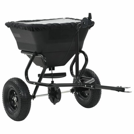 Strooiwagen sleepmodel 45 L 125x74x79 cm PVC en staal 3