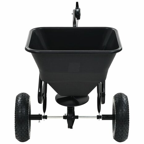 Strooiwagen sleepmodel 45 L 125x74x79 cm PVC en staal 6