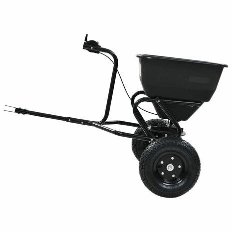 Strooiwagen sleepmodel 45 L 125x74x79 cm PVC en staal 7