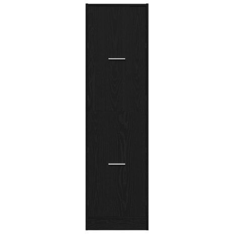 Apothekerskast Zwart eiken 40 x 41 x 144.5 cm Bewerkt hout 6