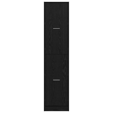 Apothekerskast Zwart eiken 40 x 41 x 174.5 cm Bewerkt hout 6