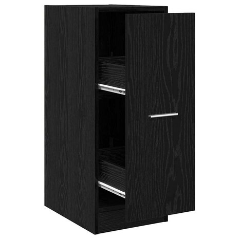Apothekerskast Zwart eiken 30 x 41 x 77,5 cm Bewerkt hout 2