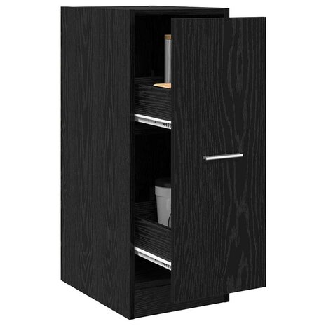 Apothekerskast Zwart eiken 30 x 41 x 77,5 cm Bewerkt hout 3