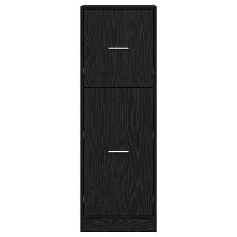 Apothekerskast Zwart eiken 40 x 41 x 118 cm Bewerkt hout 6
