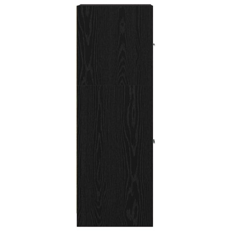 Apothekerskast Zwart eiken 40 x 41 x 118 cm Bewerkt hout 7