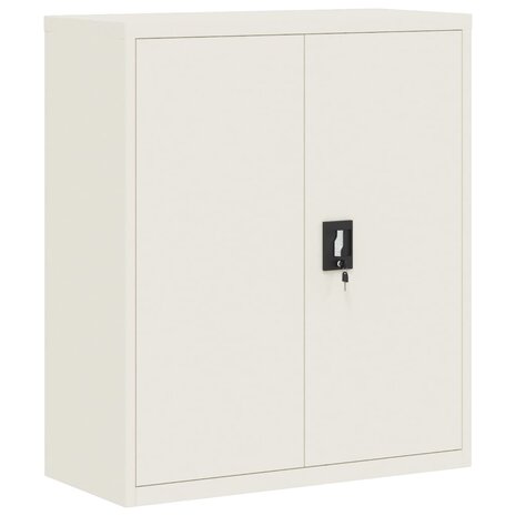 Archiefkast 90x40x145 cm staal wit 7