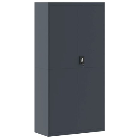 Archiefkast 90x40x220 cm staal antracietkleurig 7