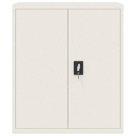 Archiefkast 90x40x105 cm staal wit 3