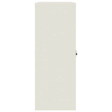 Archiefkast 90x40x105 cm staal wit 5