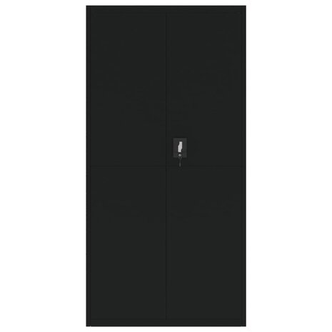 Archiefkast 90x40x180 cm staal zwart 3