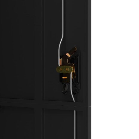 Archiefkast 90x40x180 cm staal zwart 8