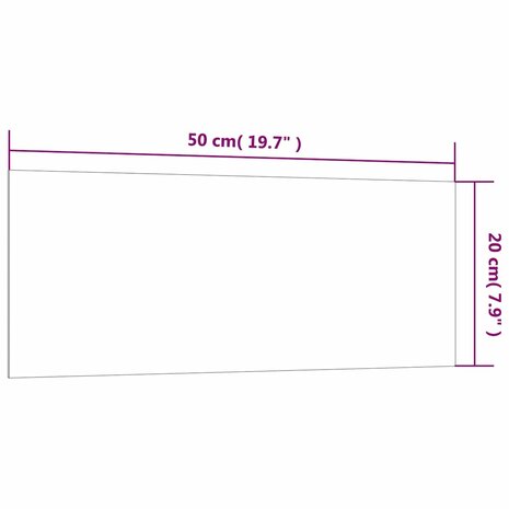 Magneetbord voor aan de wand 50x20 cm gehard glas zwart 6