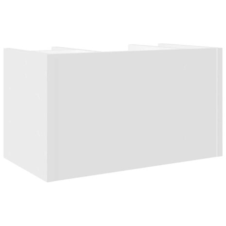 Bureau organiser 44,5x24x25 cm bewerkt hout wit 6