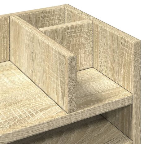 Bureau organiser 44,5x24x25 cm bewerkt hout sonoma eikenkleurig 7