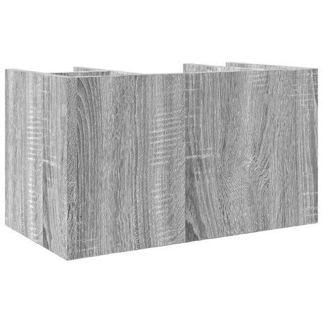 Bureau organiser 44,5x24x25 cm bewerkt hout grijs sonoma eiken 6