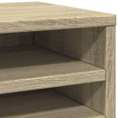 Bureau organiser 36x26x29,5 cm bewerkt hout sonoma eikenkleurig 7