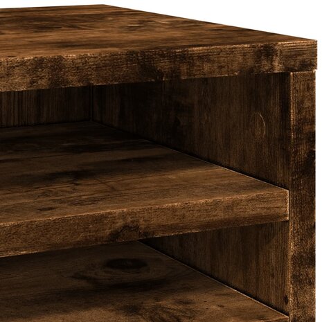 Bureau organiser 36x26x29,5 cm bewerkt hout gerookt eikenkleur 7