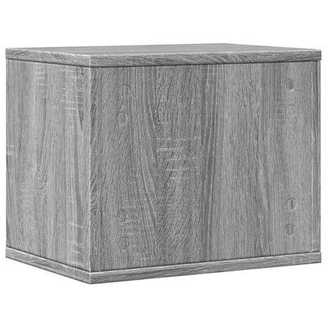 Bureau organiser 36x26x29,5 cm bewerkt hout grijs sonoma eiken 6