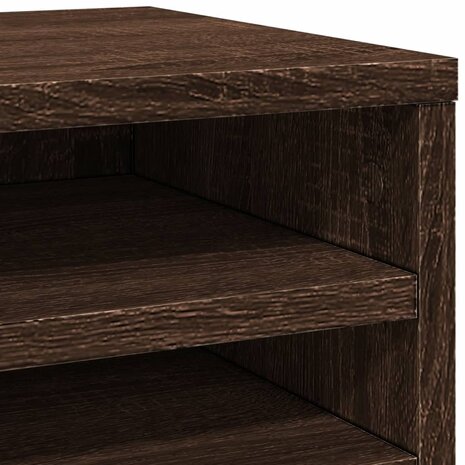 Bureau organiser 36x26x29,5 cm bewerkt hout bruin eikenkleurig 7