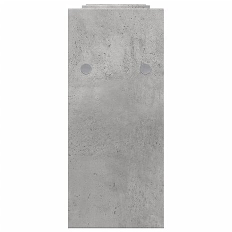 Bureau organiser 34,5x15,5x35,5 cm bewerkt hout betongrijs 6