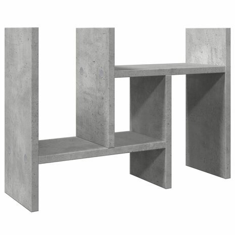 Bureau organiser 34,5x15,5x35,5 cm bewerkt hout betongrijs 7