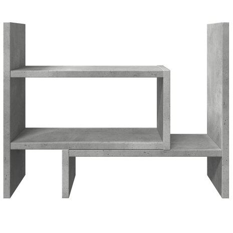 Bureau organiser 38,5x17x39 cm bewerkt hout betongrijs 5