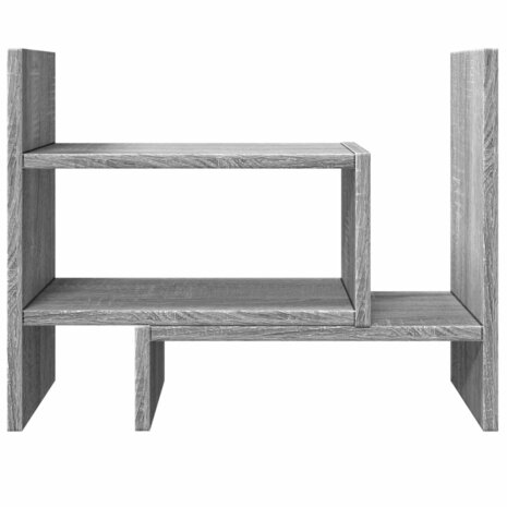 Bureau organiser 38,5x17x39 cm bewerkt hout grijs sonoma eiken 5