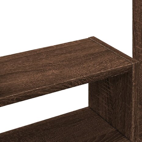 Bureau organiser 38,5x17x39 cm bewerkt hout bruin eikenkleur 9