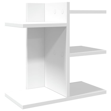 Bureau organiser 42x21,5x42 cm bewerkt hout wit 2