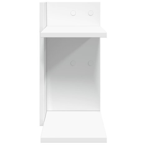 Bureau organiser 42x21,5x42 cm bewerkt hout wit 5