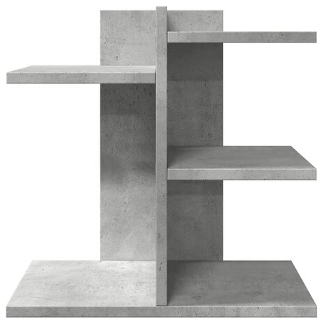 Bureau organiser 42x21,5x42 cm bewerkt hout betongrijs 4