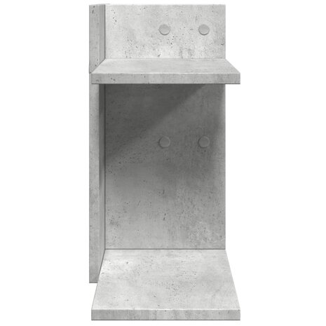 Bureau organiser 42x21,5x42 cm bewerkt hout betongrijs 5