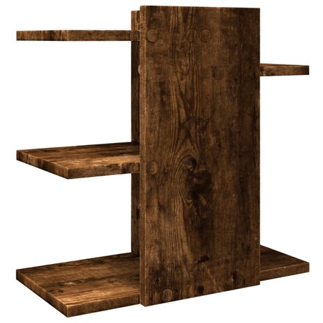 Bureau organiser 42x21,5x42 cm bewerkt hout gerookt eikenkleur 6