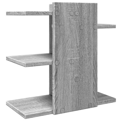 Bureau organiser 42x21,5x42 cm bewerkt hout grijs sonoma eiken 6