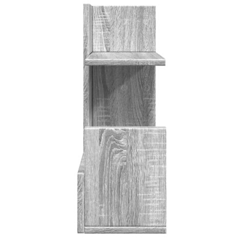 Bureau organiser 49x20x52,5 cm bewerkt hout grijs sonoma eiken 5