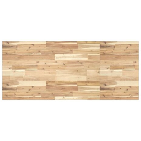 Bureaublad 120x60x2 cm onbehandeld massief acaciahout 1