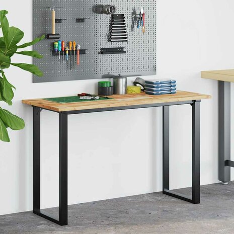 Bureaublad met olieafwerking 120x50x2 cm massief acaciahout 3