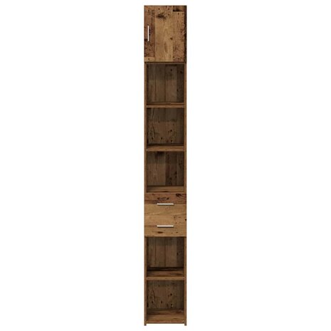 Slanke Opbergkast Oud hout 30 x 42.5 x 225 cm Bewerkt hout 7