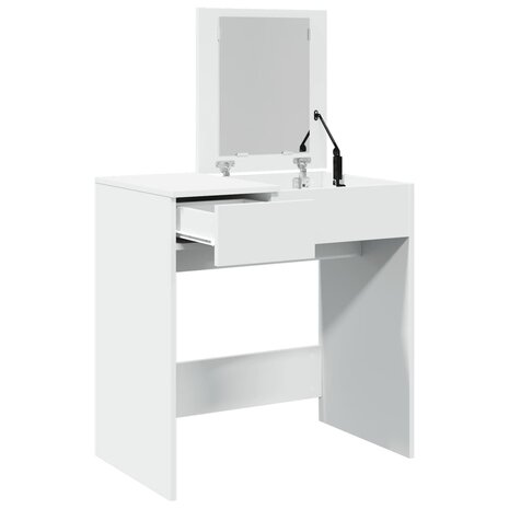 Kaptafel met spiegel 73x46,5x120 cm wit 8