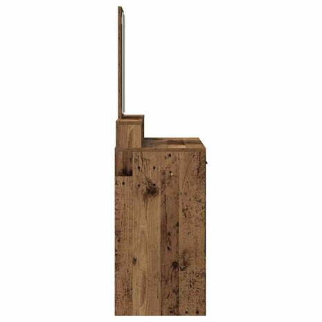 Kaptafel met lade Oud Hout 100 x 41 x 140 cm Bewerkt hout 7