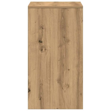 Kaptafel artisanaal eikenkleurig 60 x 40 x 75 cm Bewerkt hout 8