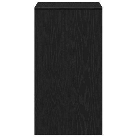 Kaptafel met lade Zwart eiken 60 x 40 x 75 cm Bewerkt hout 8