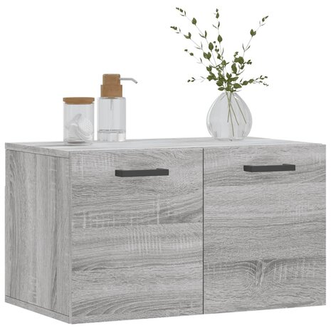 Wandkast 60x36,5x35 cm bewerkt hout grijs sonoma eikenkleurig 3