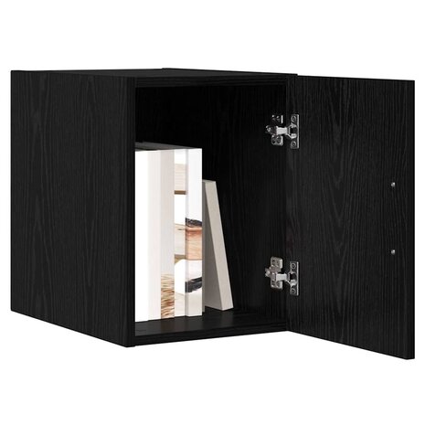 Wandkast Zwart eiken 30 x 42.5 x 40 cm Bewerkt hout 3