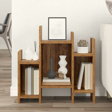 Bijzetkast Oud hout 60 x 26 x 60 cm Bewerkt hout 4