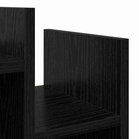 Bijzetkast Zwart eiken 60 x 26 x 60 cm Bewerkt hout 6