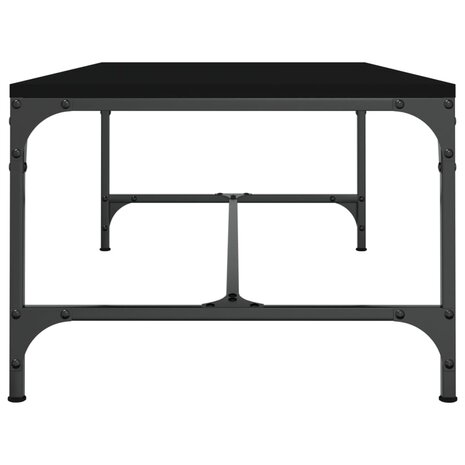 Salontafel 80x50x35 cm bewerkt hout zwart 5