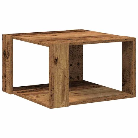 Salontafel Oud hout 51.5 x 51.5 x 30 cm Bewerkt hout 2